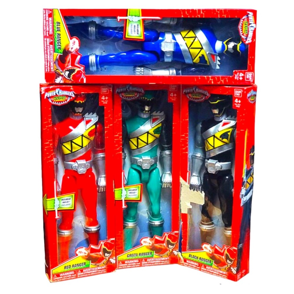SABAN'S (2014) Power Rangers, Dino Charge, 12" Action Figure Bundle Of (4)”New”